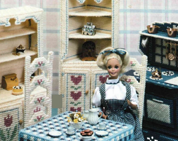 Plastic Canvas Barbie Furniture Pattern PDF Fashion Doll - Etsy