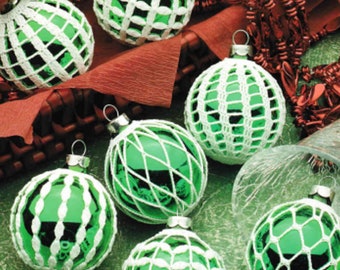 Thread Crochet Pattern PDF Download, Christmas balls ornament crochet patterns, Ball covers 15 Designs!  Ornaments.