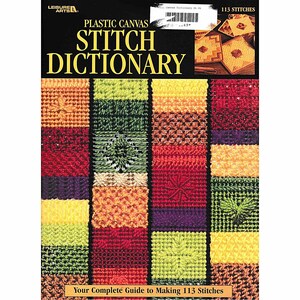 SALE! PDF Vintage Pattern Book, Plastic Canvas Stitch Dictionary, Directions for 113 Stitches, Digital Download, Sampler Projects