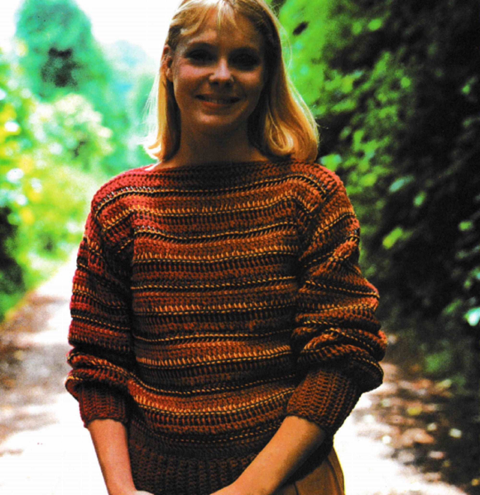 34 Crochet Jumpers with Cowl Necks, Raglans, and Crop Tops 34 Crochet Sweater Patterns Women's Striped Tunisian