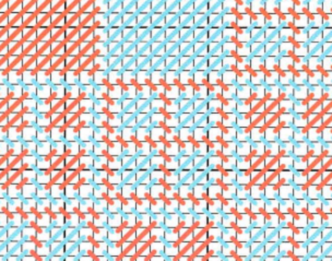 Plastic Canvas Placemat Pattern PDF Check Place Mat Napkin Etsy