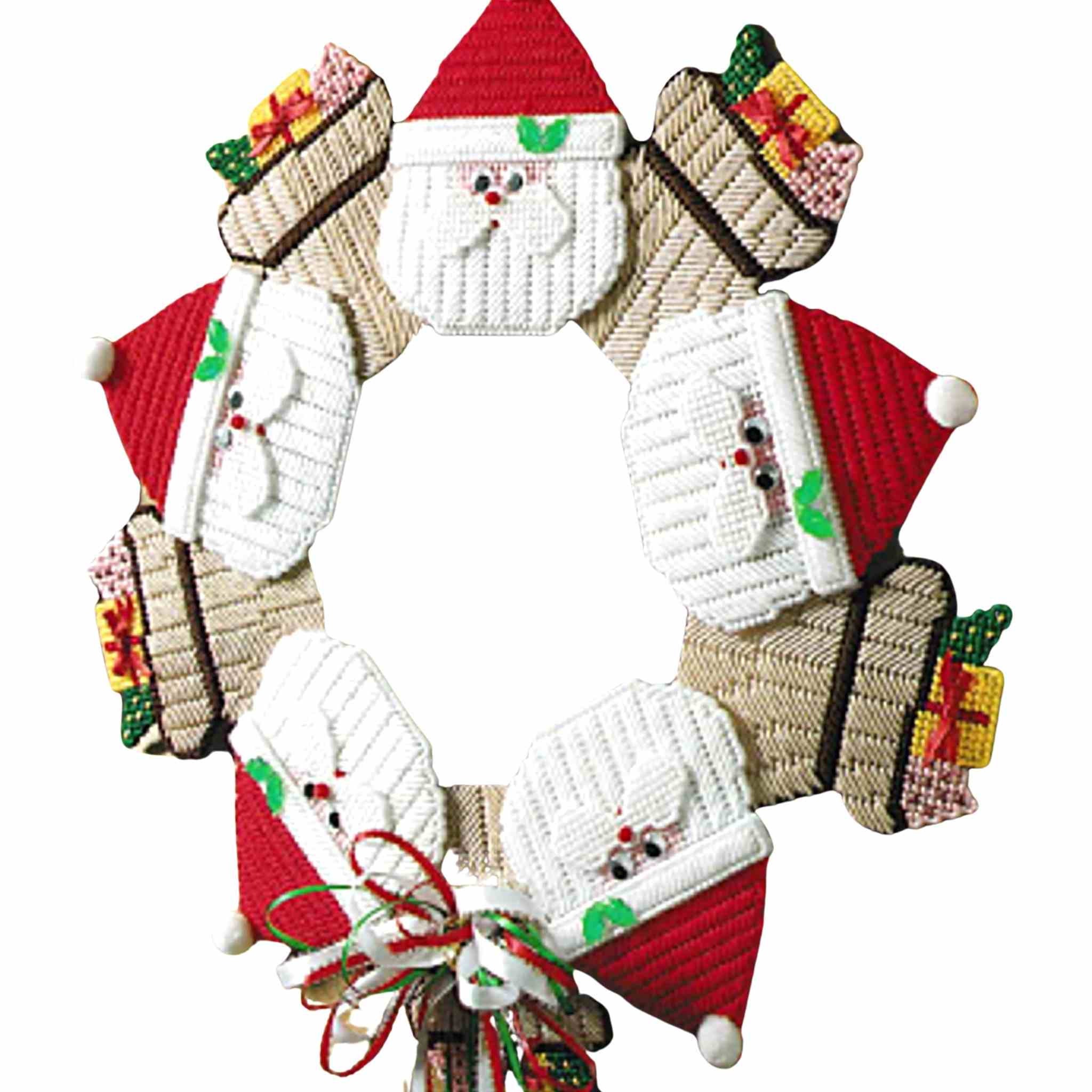 Sewing & Needlecraft Christmas Wreath with Sloth-Plastic Canvas Pattern