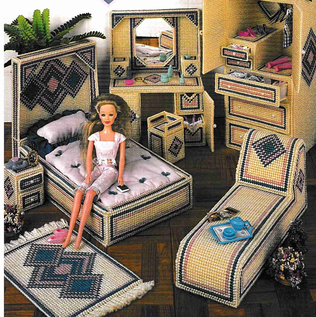 sale-plastic-canvas-barbie-furniture-pattern-pdf-fashion-doll-house-diamonds-bedroom-chair-rug-vintage-craft-book-instant-download-7-count-etsy