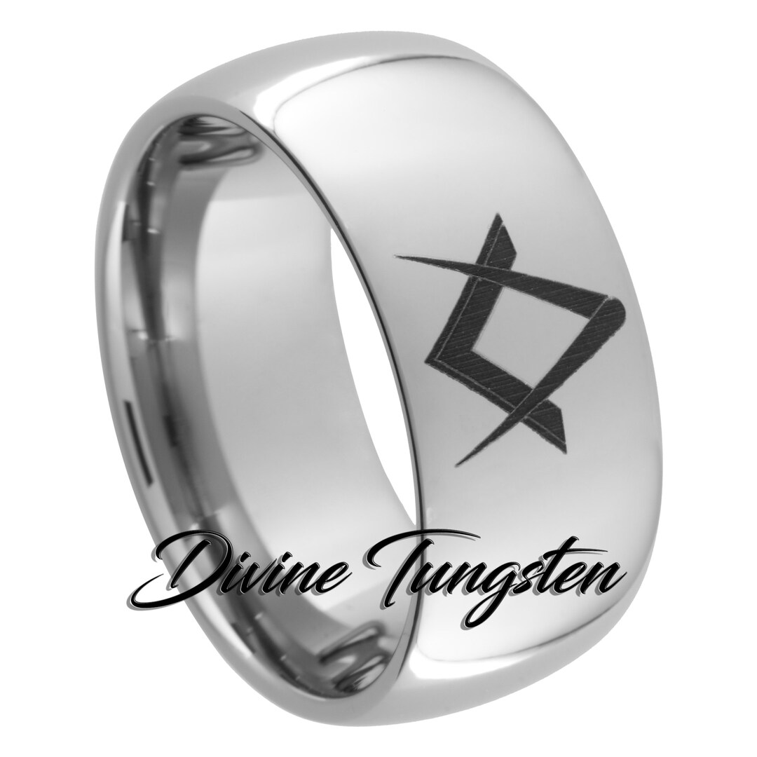 8MM Flat Black Brushed Finished Tungsten Carbide Ring For Men Wedding