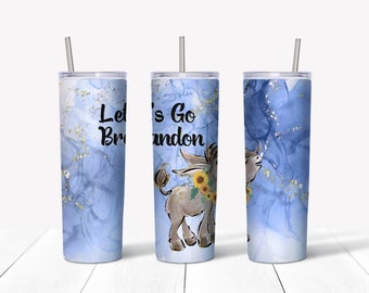 Let's Go Brandon, Patriotic, USA, 20oz Skinny Tumbler, Sublimation Designs, Digital Download for sublimation svg, Patriot