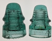 Two Antique CD 157s H G Co Standard Glass Insulators