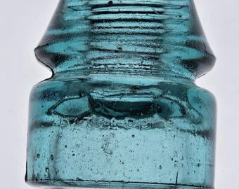 CD 133.1 Light Brookes Blue Pat App for Antique Glass Insulator