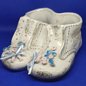Vintage Dickson Japan porcelain Baby Booties Planter/Vase