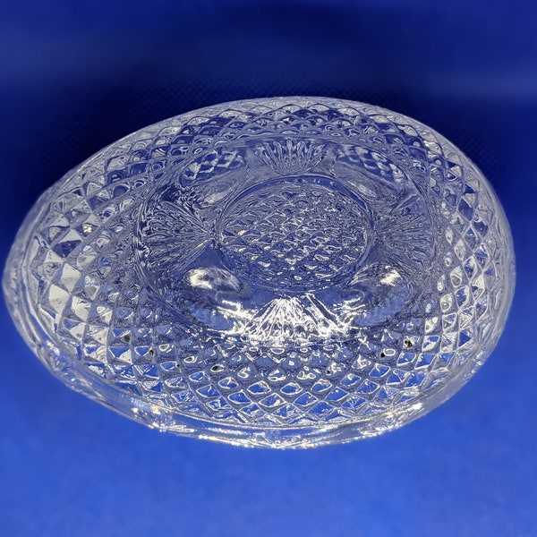 Vintage Crystal Glass Egg Avon Mothers Day 1977 Avon Soap/trinket Dish