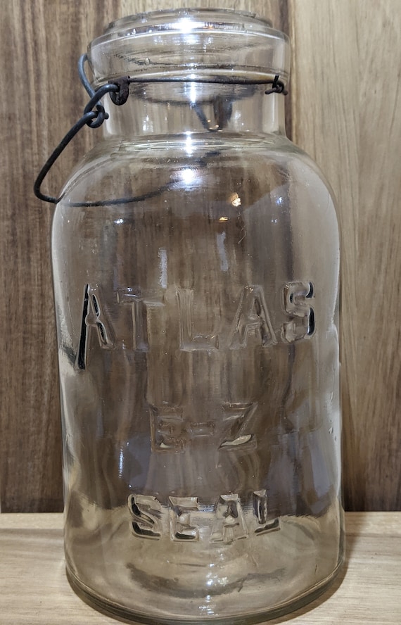 Vintage Half Gallon Atlas E-Z Seal Jar With Wire Clasp - Etsy Canada