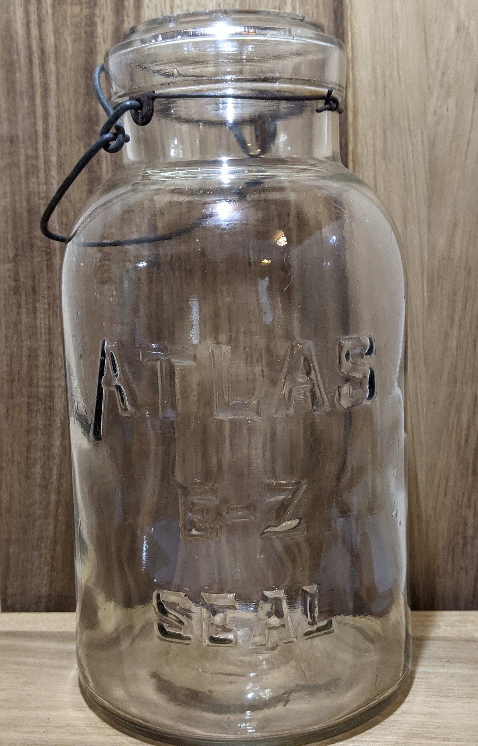 Vintage Half Gallon Atlas E-Z Seal Jar With Wire Clasp - Etsy