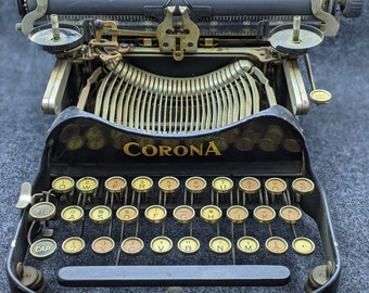 Antique Corona Portable Model 3 Folding Typewriter