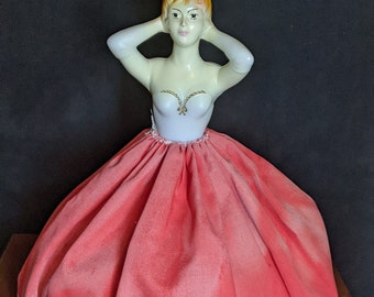 Vintage 60&#39;s Boudoir Doll Lady Lamp By Underwriters Laboratory Inc