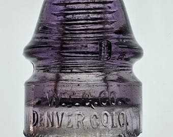 Purple Amethyst WFG Co Denver Colo Insulator