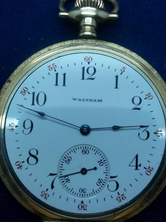 Vintage American Waltham Pocket Watch Model 1894 Circ… Gem