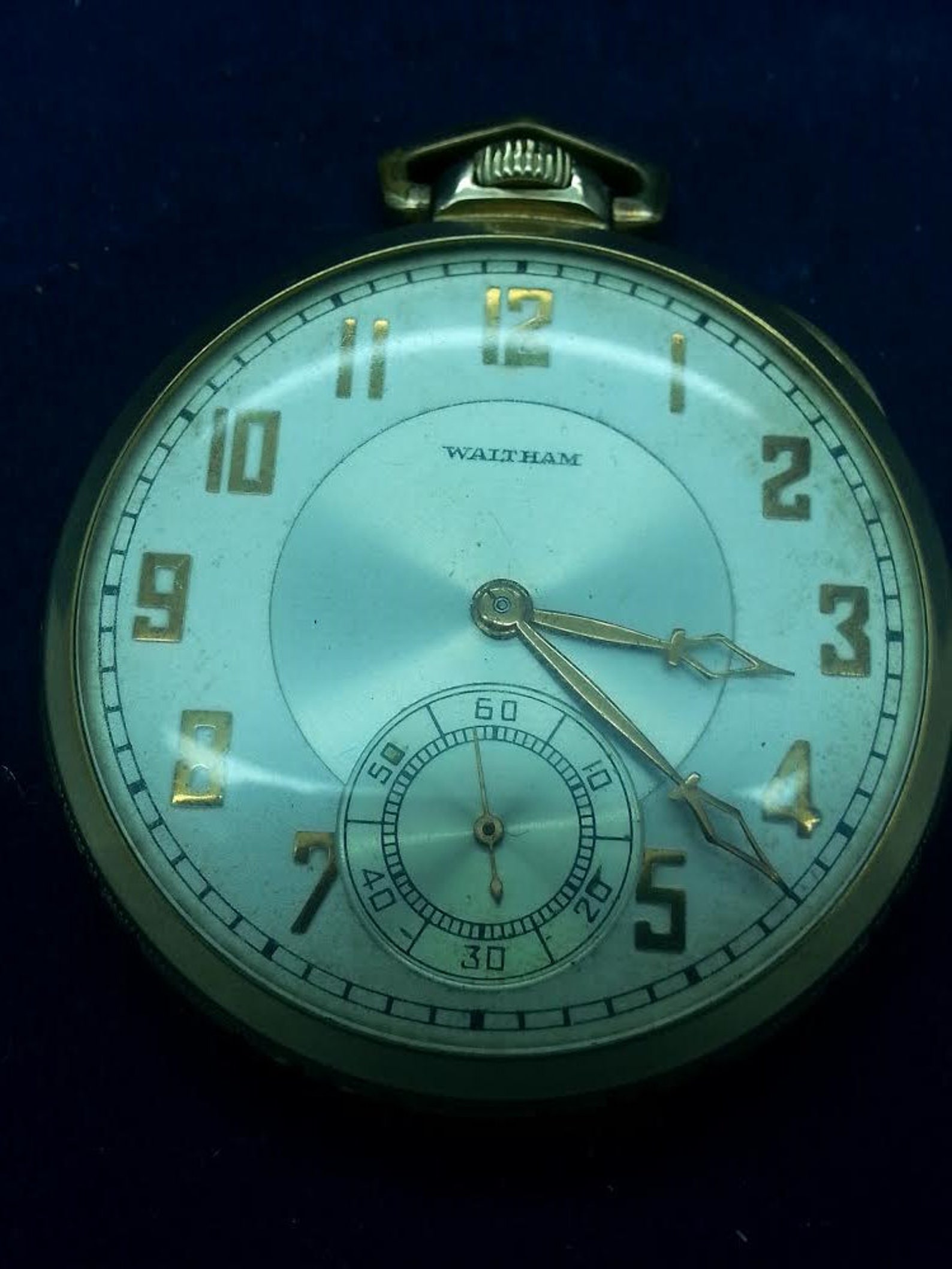 Vintage Waltham USA Watch Company Pocket Watch Open Face Etsy