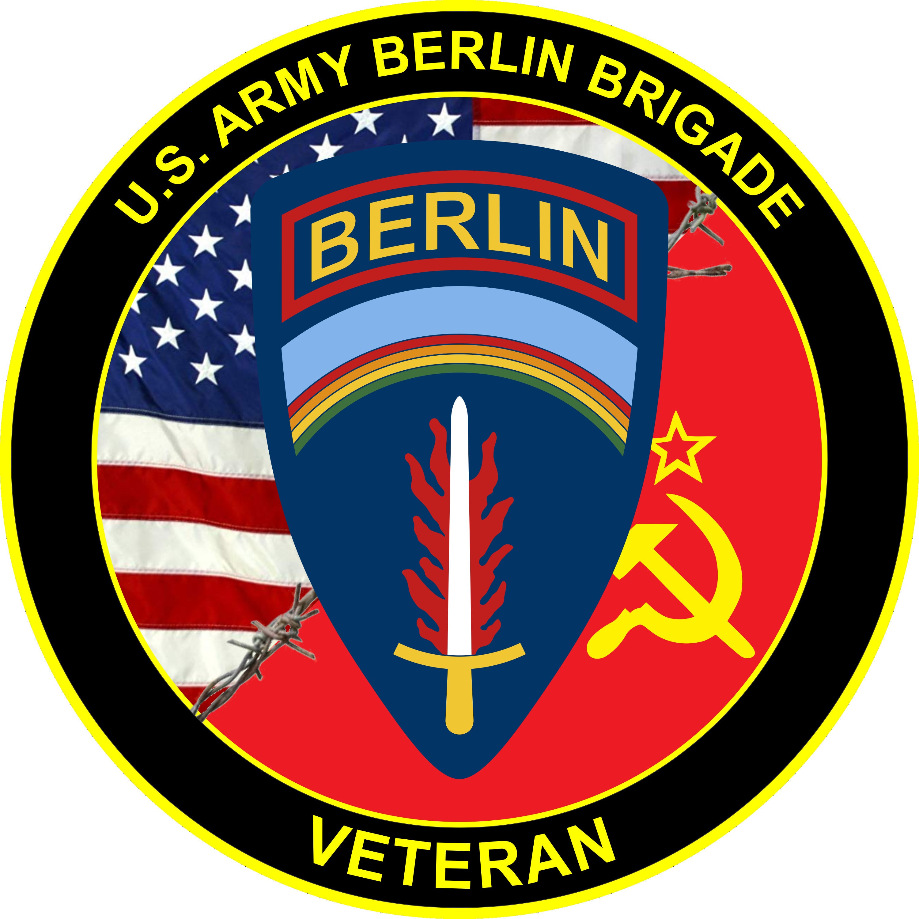 U S Army Berlin Brigade Vinyl Sticker Cold War Sticker Etsy
