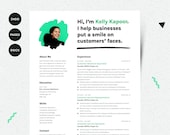 Resume with Photo Template | Marketing Resume | Social Media Resume | CV Template | CV Template Photo | CV with Photo | cv template pages