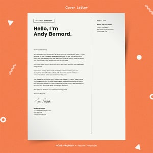 Minimalist Resume Template for Pages, Word, InDesign (Digital Download) image 3