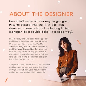Minimalist Resume Template for Pages, Word, InDesign (Digital Download) image 6