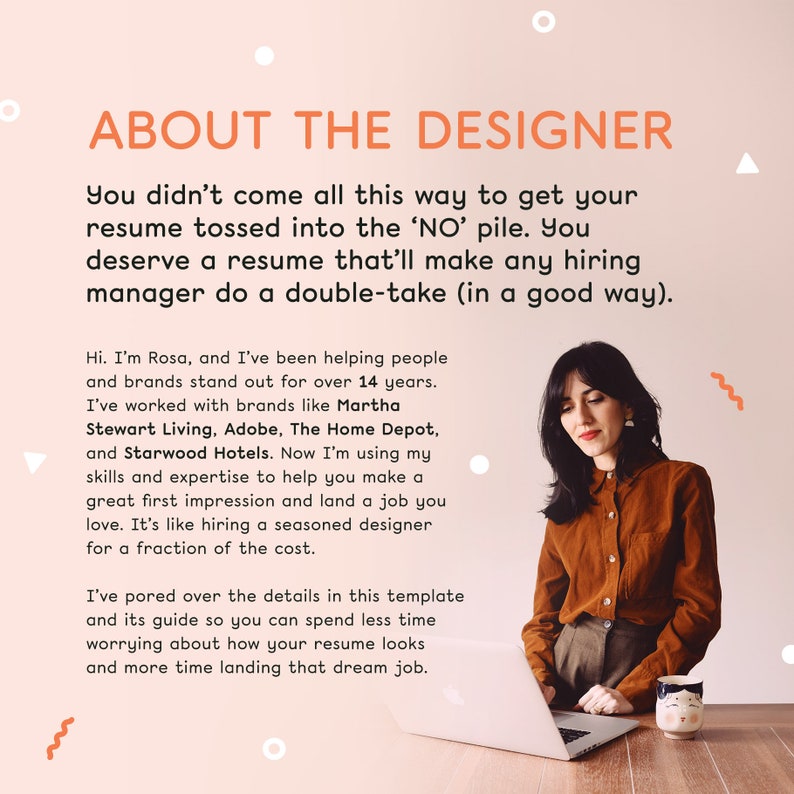Minimalist Resume Template for Pages, Word, InDesign (Digital Download) image 6