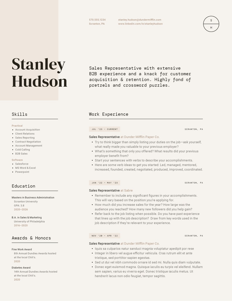 Resume Template Pages | Modern Resume Template | CV Template | Resume Template Word | Resume Modern | Resume for Pages | Resume InDesign image 6
