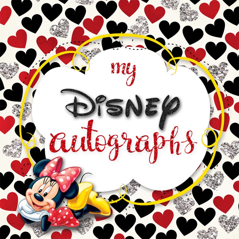 Disney Covers 8x8 5x7 4x6 Digital Autograph Book Etsy