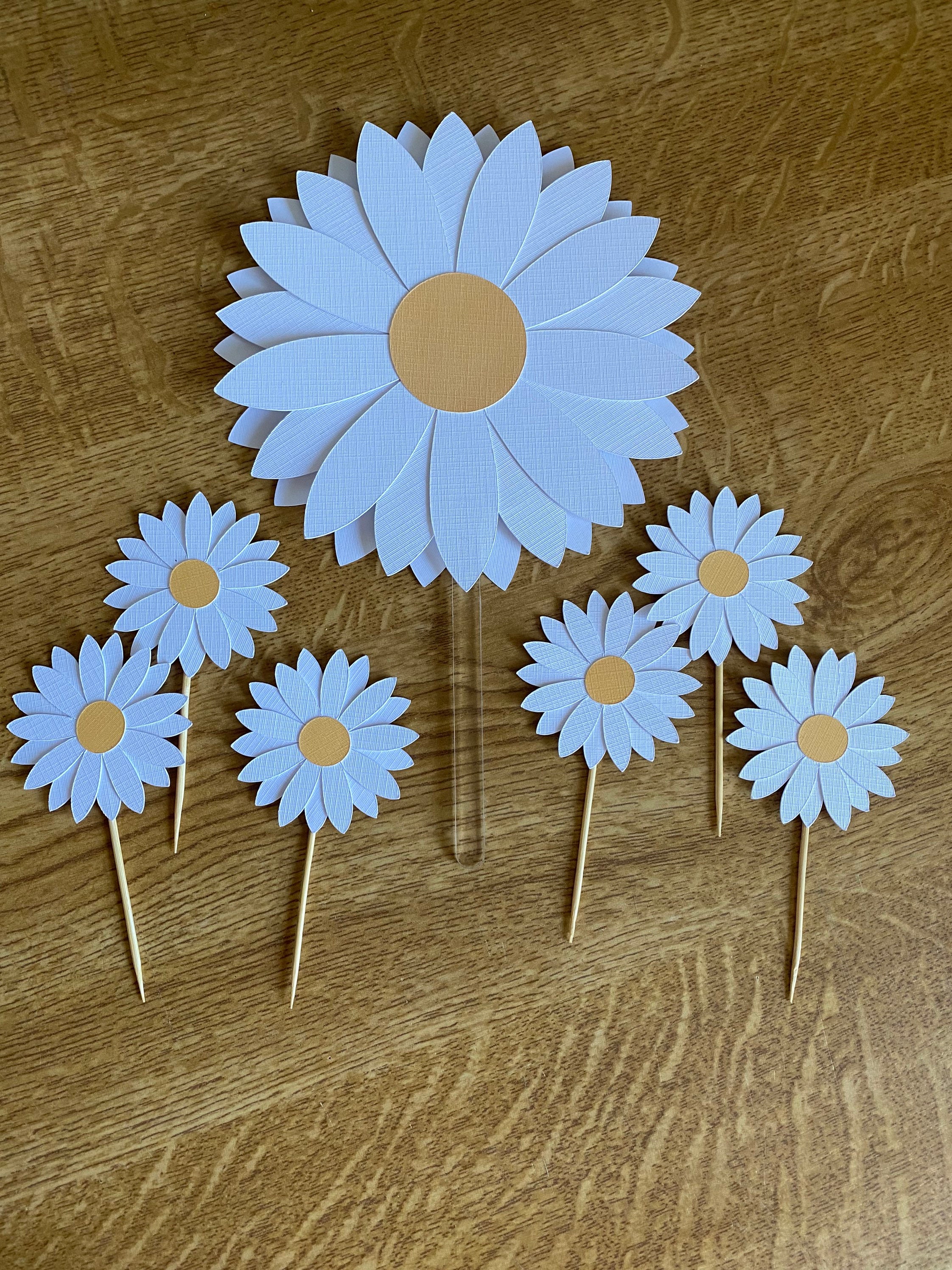 Topper de pastel de margarita 14cm Etsy