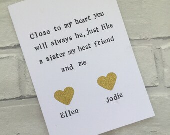 best friend card etsy