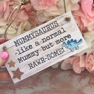 Mummysaurus Sign | Mothers Day Gift | Mum & Son | Dinosaur Mum | Dinosaur Gift | Mother's Day