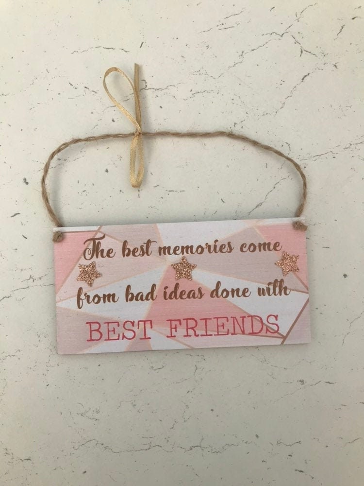 Friend Plaque Friendship Plaques Bridesmaid Gift Hen Do Gifts Etsy UK
