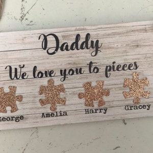 Personalisiertes Vatertagsschild | Personalisierter Papa Druck | Geburtstagsgeschenk für Papa Grandad | Vatertagsgeschenke für Papa Grandad | Geschenk von Kindern