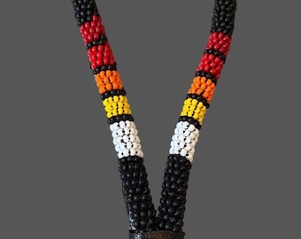 Choose your color Beaded key chain, 6” fire wristlet beaded keychain, Beaded wristlet, beaded key fob
