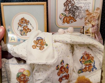 2 baby cross stitch pattern booklets, Cradle of love & From Heavens light