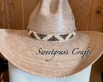 New Braunfels Cream Cowboy Hat with Beaded Band West Texas Rodeo main image 3