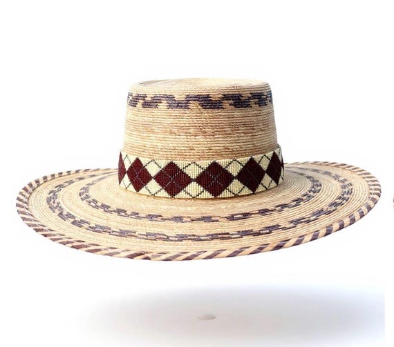 Beaded Sun Hat, Beaded Palm Unisex One Size Hat - Etsy Israel display picture 2