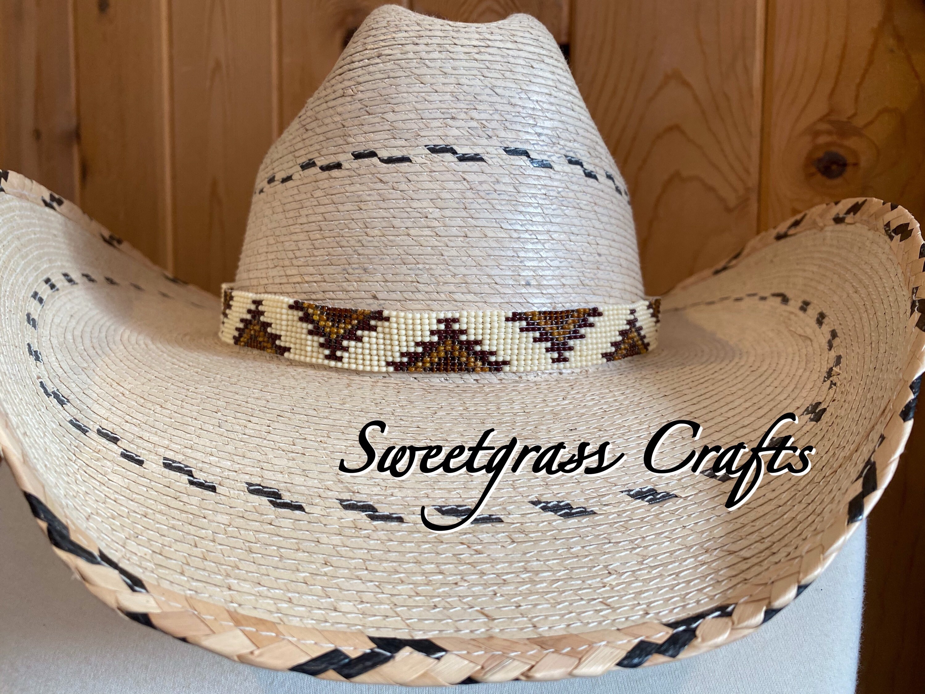 New Braunfels Cream Cowboy Hat with Beaded Band West Texas Rodeo main image 2
