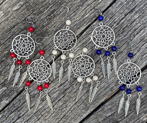 Boucles D'oreilles Attrape-Rêves - Neuves, Sans Emballage, Génériques