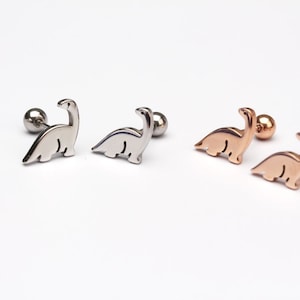 Dinosaur earrings   brachiosaurus dinosaur earring   dino earrings   dinosaur stud earrings  cute dinosaur stud earrings   hypoallergenic