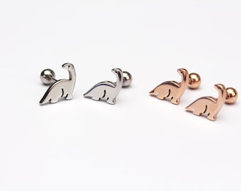 Dinosaur earrings   brachiosaurus dinosaur earring   dino earrings   dinosaur stud earrings  cute dinosaur stud earrings   hypoallergenic