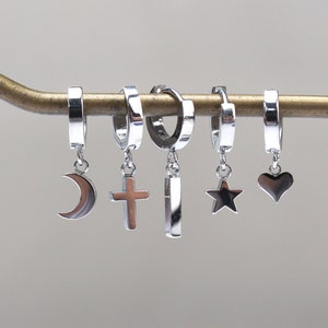 Tiny cartilage earrings mini huggie hoop earrings  surgical steel huggies earrings hypoallergenic k-pop earrings huggie hoop earring