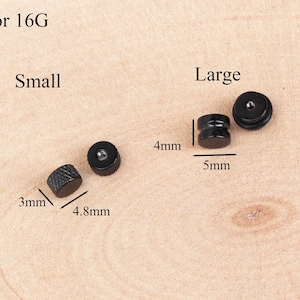 Surgical steel Earring Backings