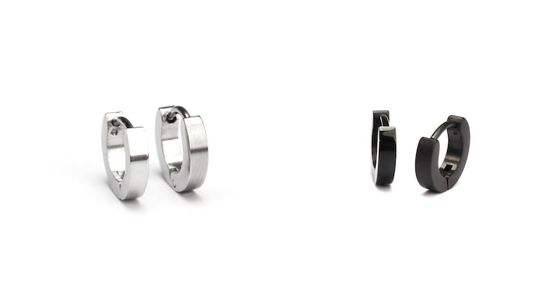 Minimalist huggie hoop earrings