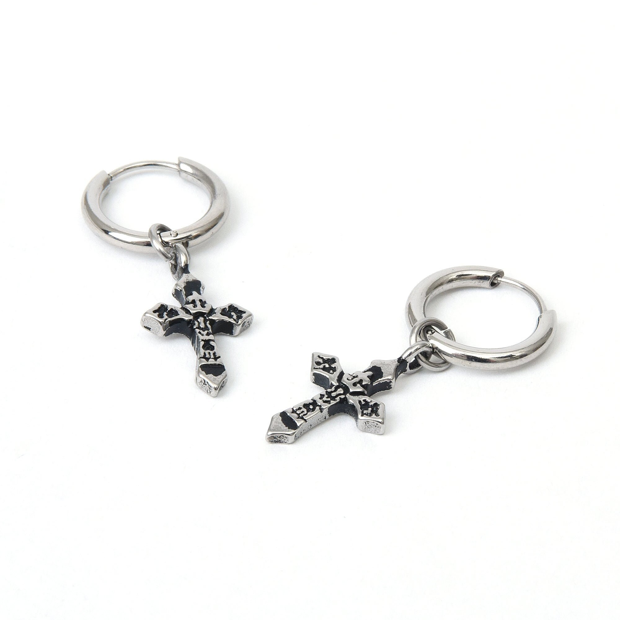 Bts Jimin Earrings Hoop Cross Drop Earrings Bts Earrings