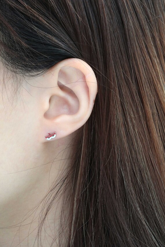 Buy Tiny Stud Earrings 22G Tiny Mask Earrings Small Mask Piercing