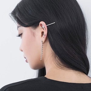 16g Kreuz Knorpel Ohrringe Piercing 16g Kreuz Ohrstecker für Männer Frauen Kreuz Piercing lange Kreuz Ohrringe Kreuz Helix Ohrring