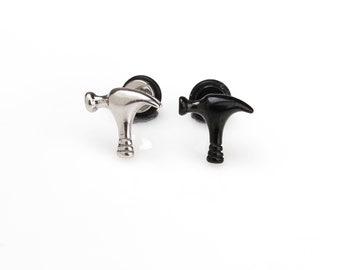 Man earring 16g hammer piercing war hammer cartilage helix earring mechanic earring tools earrings men earrings boy cartilage earring