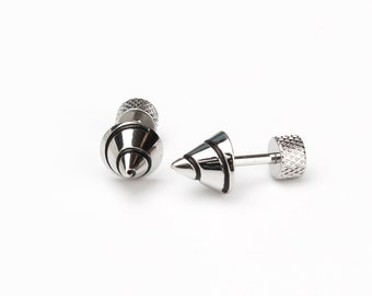 Spike earring 16g spike cone cartilage earring spike conch helix cartilage earring ear piercing gift for men  men earrings 1 piece