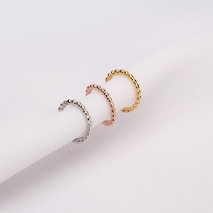 Tiny ear cuff no piercing sterling silver ear cuff  14k gold plated cuff rose gold plated cuff  conch ear cuff  plain ear cuff
