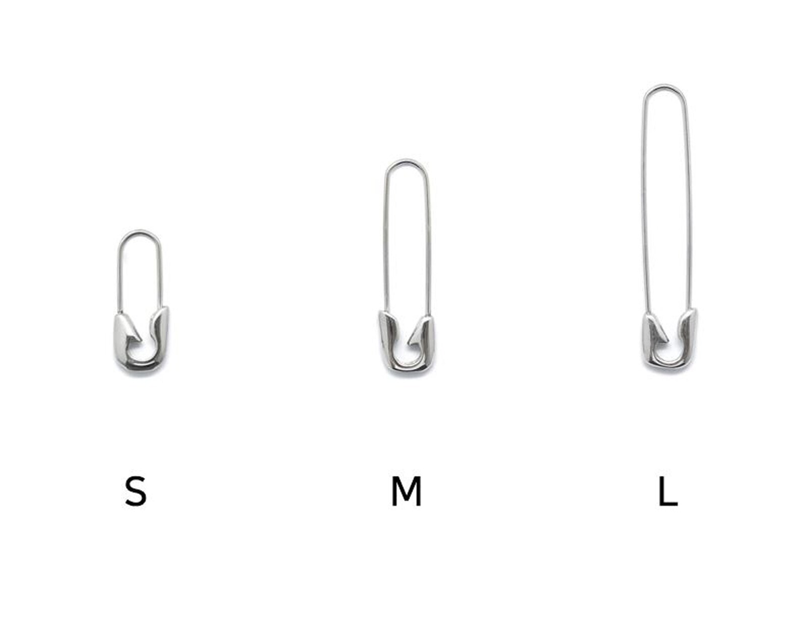 Safety Pin Earring Surgical Steel Basic Safety Pin Earring Etsy